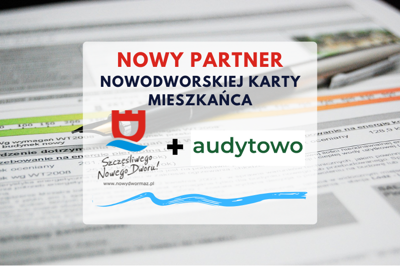 aktualność: Kolejny partner Nowodworskiej Karty Mieszkańca - Audytowo.com!